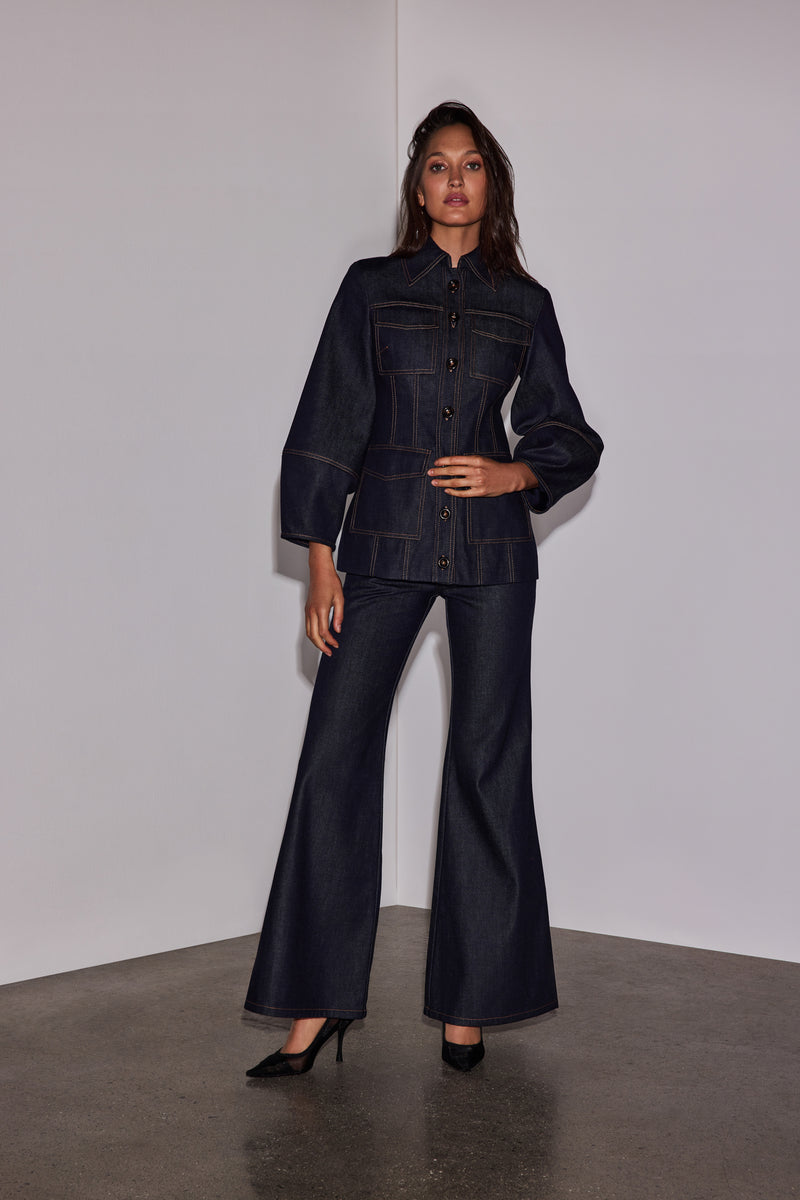 Florence Jacket in Indigo Denim Florence Fortitude