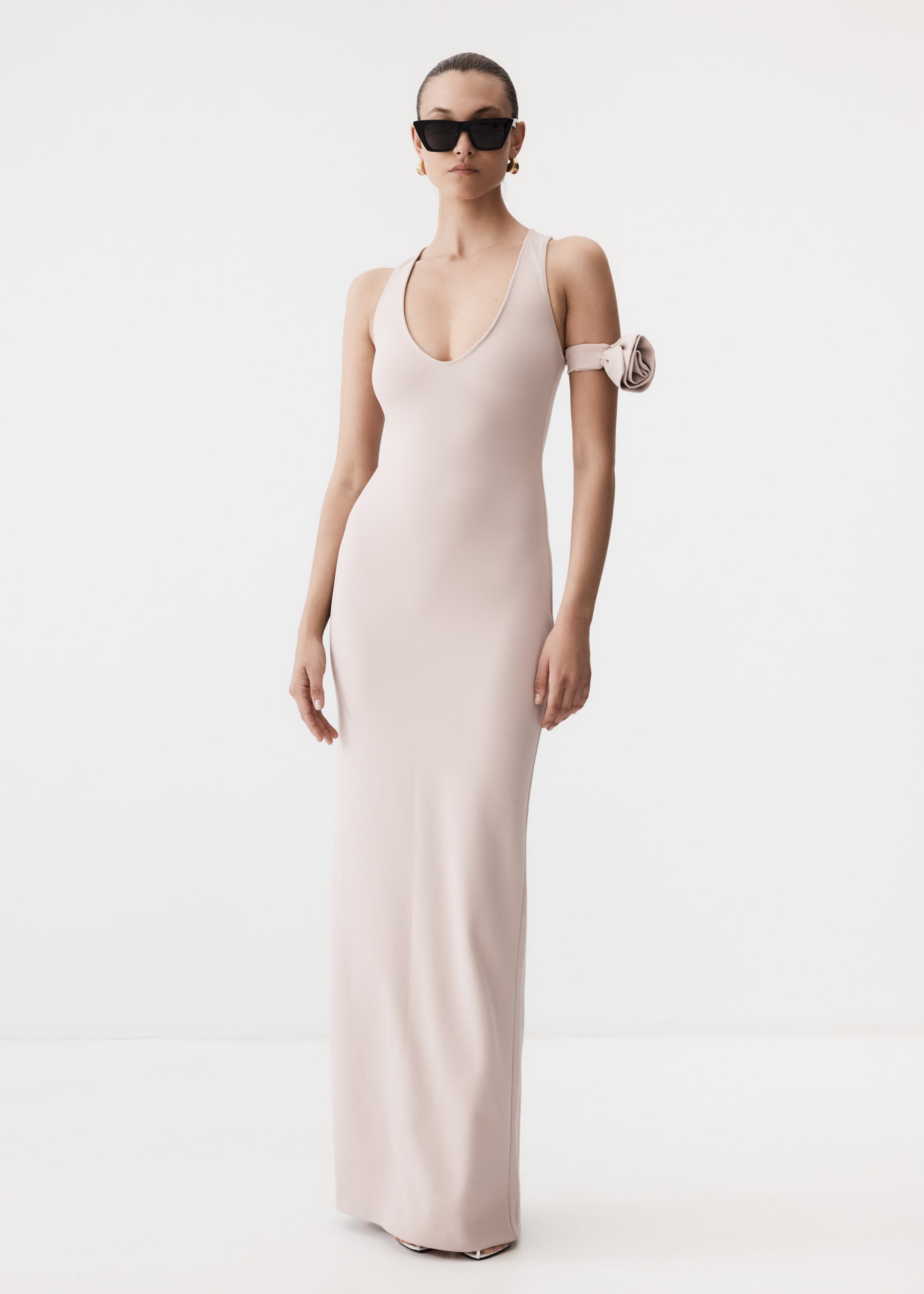 pink scrunchie dress Sabz Scrunchie Strapless Dress (Colors Available) NeptunesBoutique