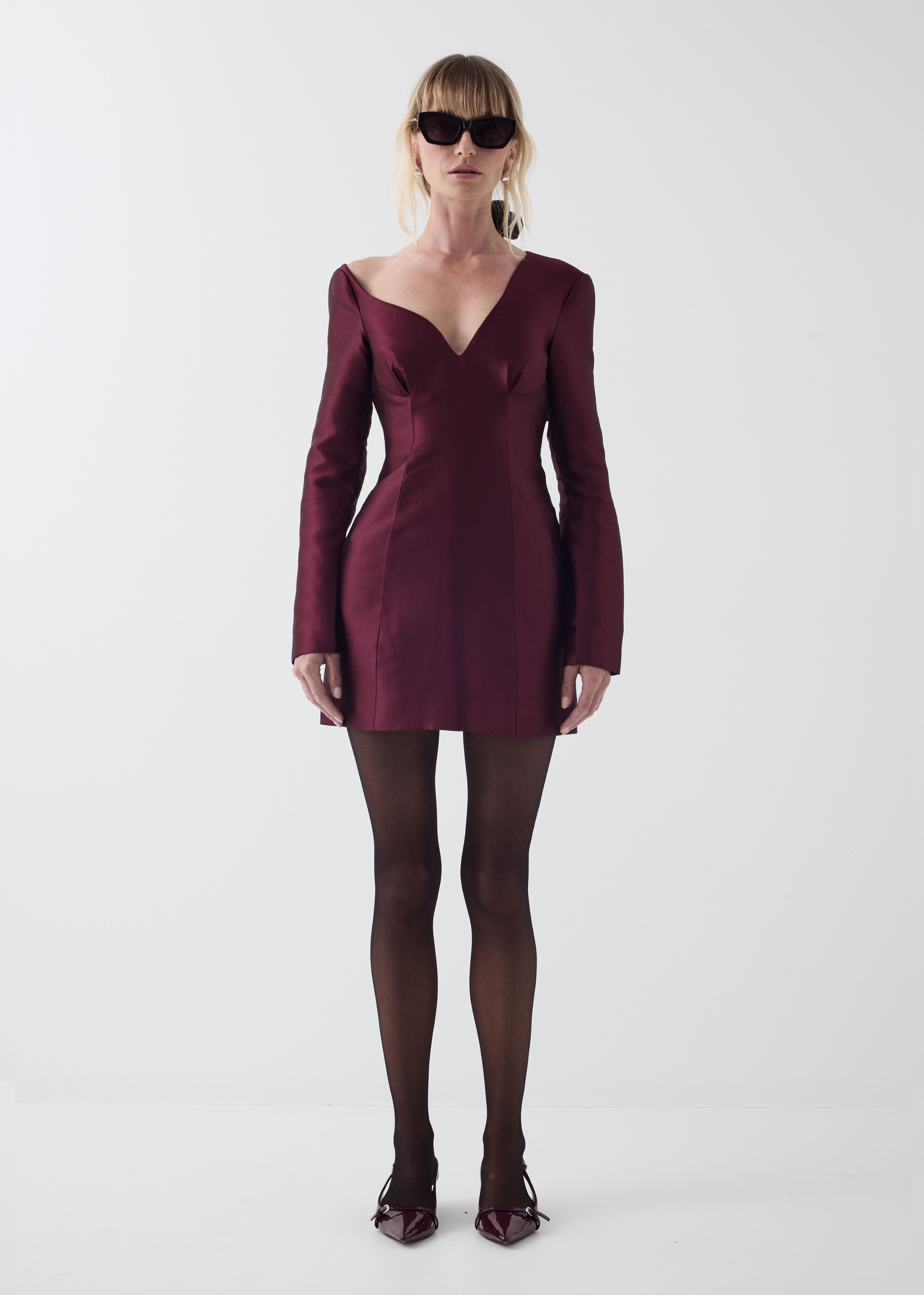 Celine Dress in Merlot Celine Dress in Merlot