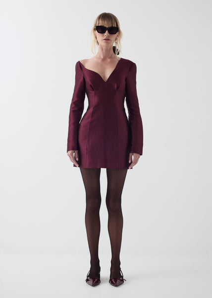 Celine Dress in Merlot Celine Dress in Merlot