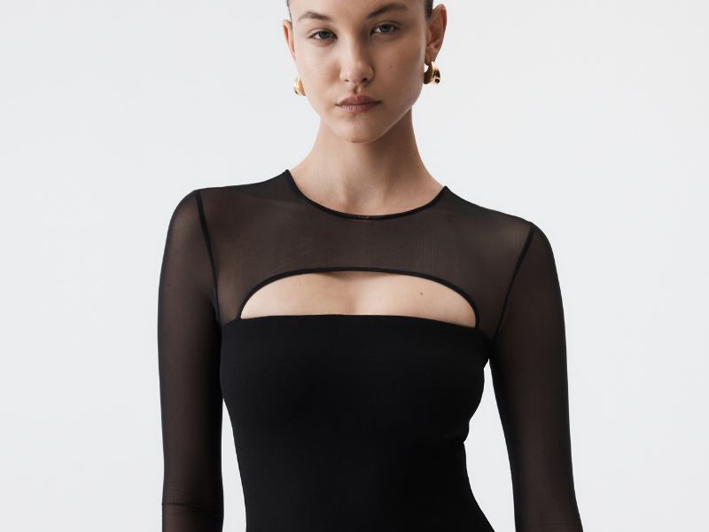 Stevie Mini Dress in Black Florence & Fortitude Stevie Mini Dress in Black Florence & Fortitude