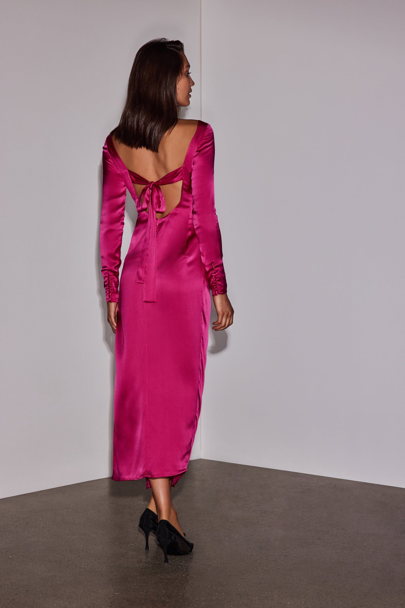 Ritchie Dress in Magenta Florence & Fortitude Ritchie Dress in Magenta Florence & Fortitude
